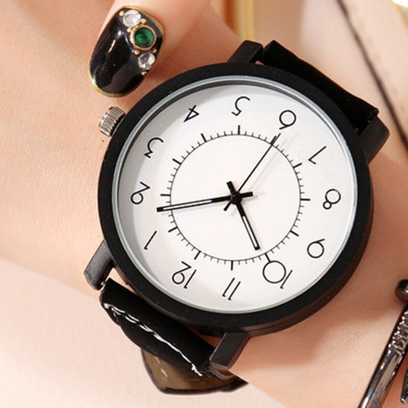 Armbandsur damklocka dam quartz armbandsur för kvinna stor urtavla kvinnlig timmar hodinky montre femme par