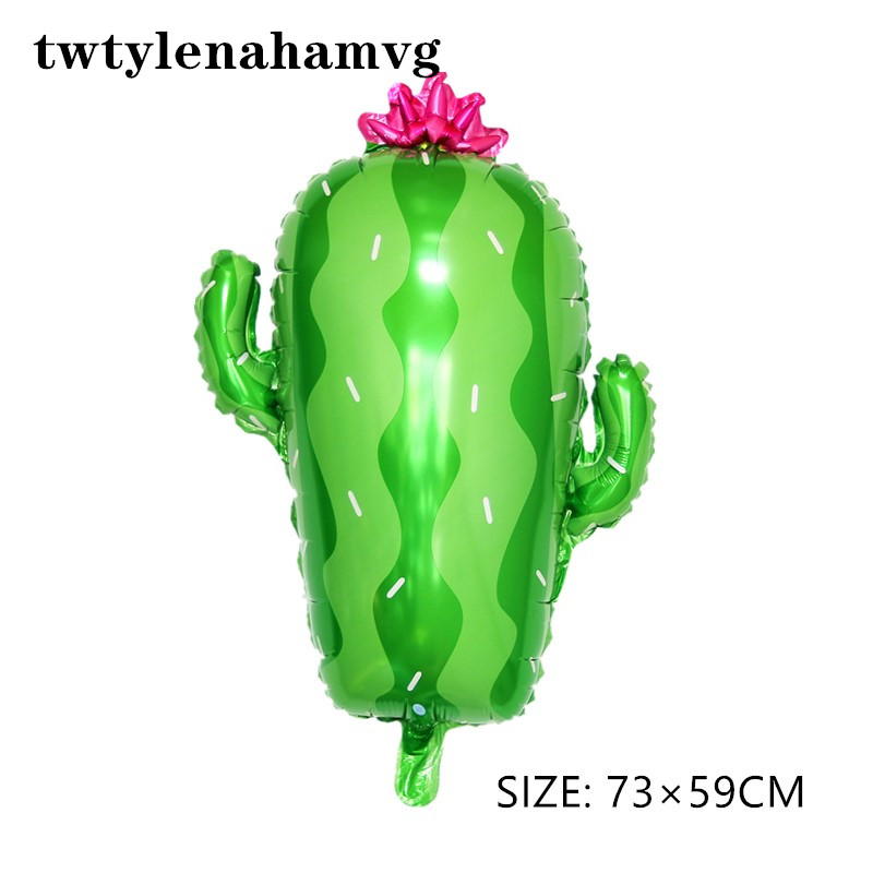 Dreng og pige baby legetøj grøn ørken mexico kaktus stående plante aluminiumsfolie balloner fødselsdagsfest år dekorationer