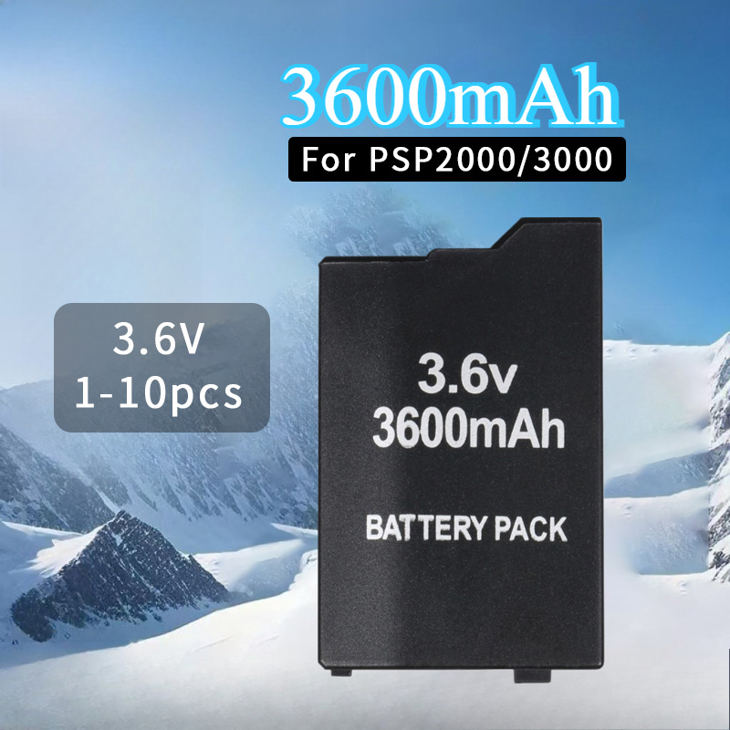 PSP2000/3000 Batteria incorporata 3.6V 3600mAh Batterie di grande capacità per PSP 2th PSP2000/3000/3004 Console di gioco Batterie host