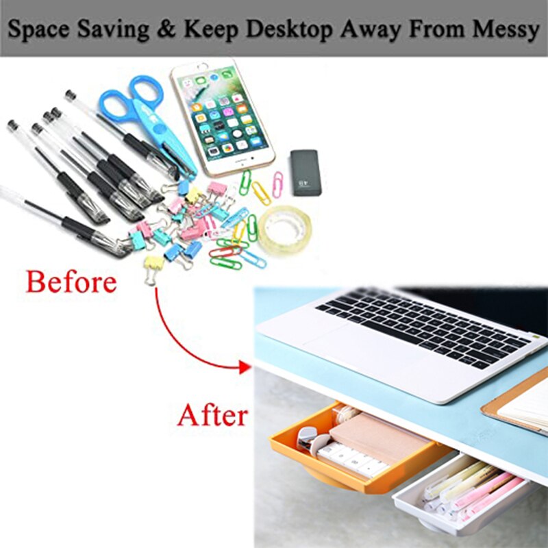 Szuflada Organizer ołówek taca strąk stołem samoprzylepny pojemnik na przybory używane robić organizowania urządzeń biurowych wysuwana szuflada