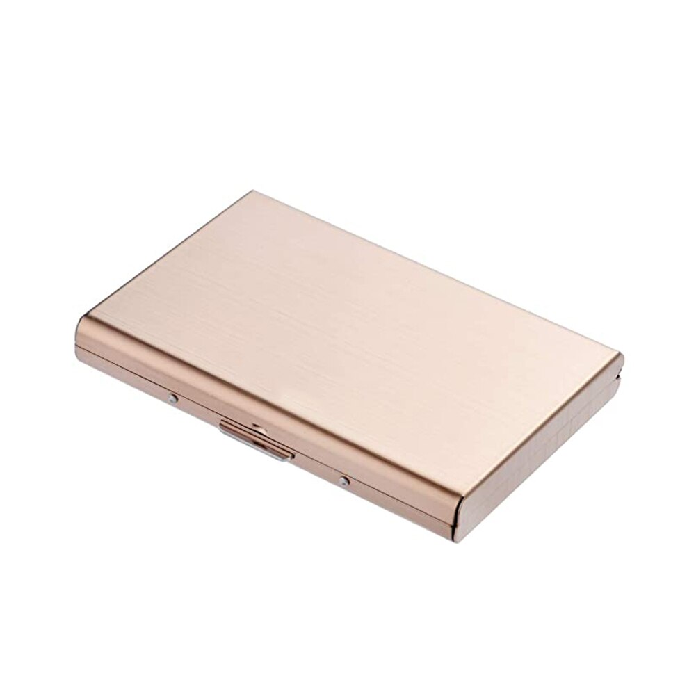 Multi-Function Stainless Steel Bank Credit Card Holder Anti-theft RFID Metal Wallet Purse Women Men Business Travel Card Case