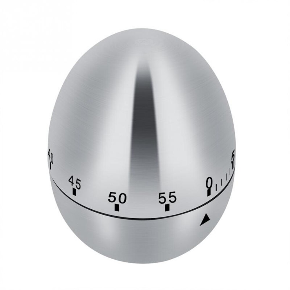 Egg Shape Kitchen Timers Stainless Steel Boiled Egg Shaped Alarm Clock 60 Minute The Goods For Kitchen