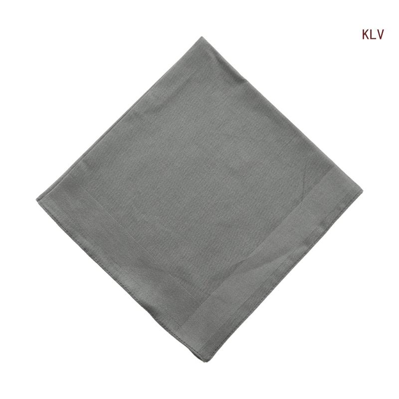 Zachte en absorberende zakhanddoek Zachte kleur zakdoeken voor bruidegoms Bruiloft 6XDA: Dark Gray