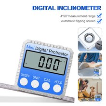 Angle Protractor Universal Bevel 360 Degree Electronic Digital Protractor Inclinometer Tester Measuring Tools For Construction