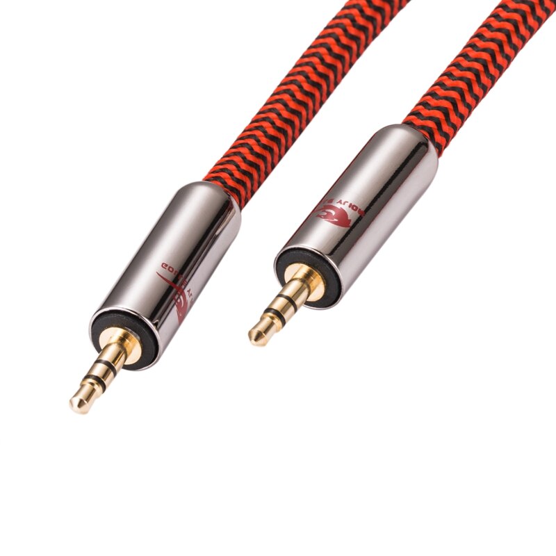 Audiophile 3.5mm Mini Jack AUX Cable for AMP PC Mobile Headphone Car 3.5 Male to Male Shielding OFC Audio Cable 1M 3M 5M 10M