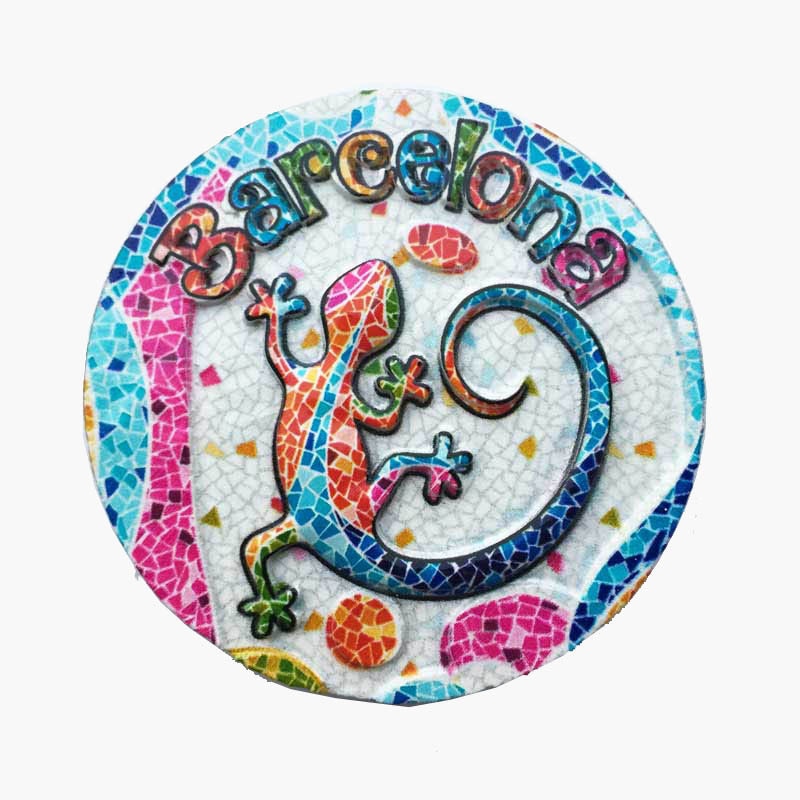 3d Resin Refrigerator Sticker Fridge Magnets Souvenir Spain Barcelona Tourist Souvenir Attractions Home Kitchen Decoration: D