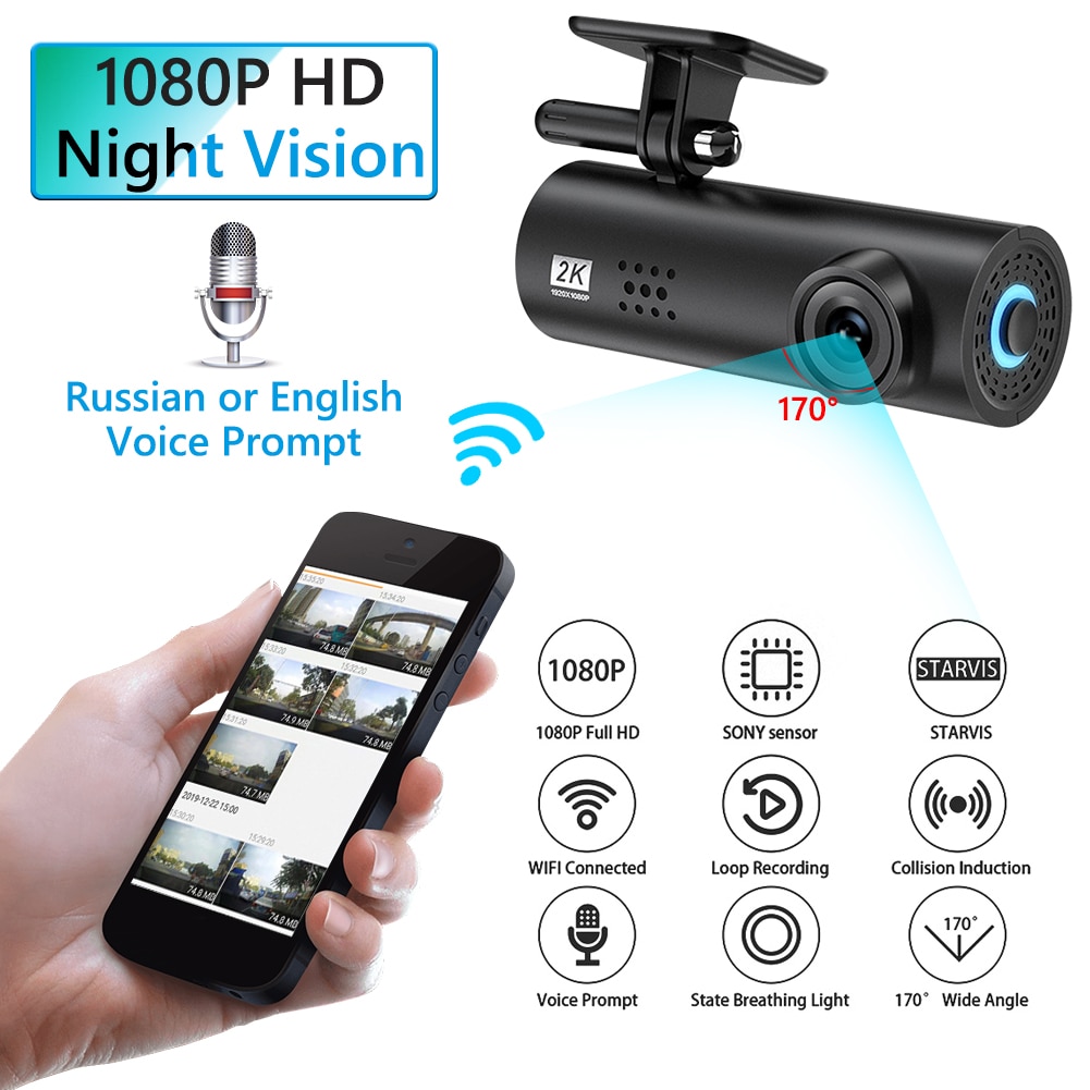 Wifi Auto Dvr Dash Camera G-Sensor Dashcam Installatie LF9 Pro 1080P Full Hd Nachtzicht Auto dash Camera
