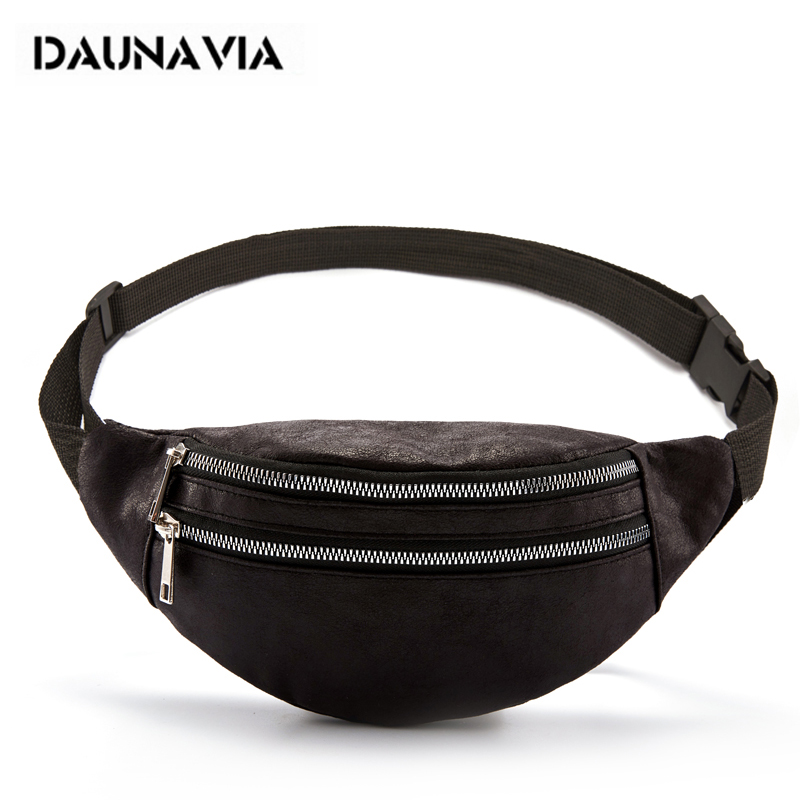 DAUNAVIA Waist Bag Lady Belt Chest bags Women's Bag Luxury leather Belt bag Waist Pack for women Phone Pouch