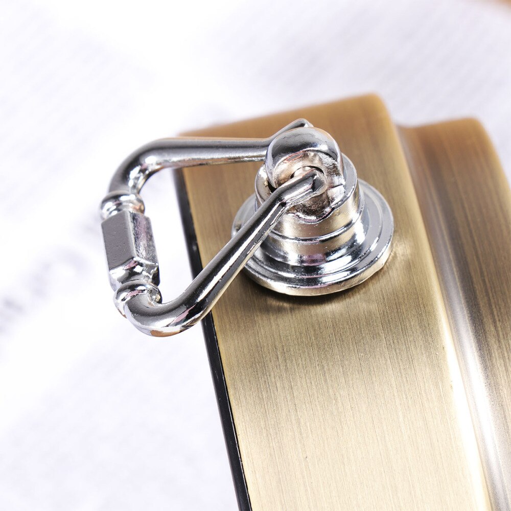 Metal Alarm Clock Roman Numerals Table Bedside Silent Alarm Clock Sweep Seconds Alarm Clock