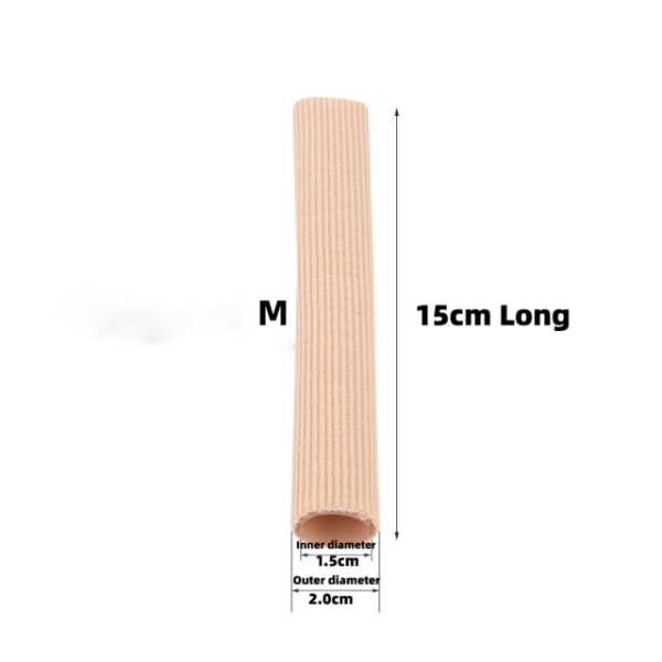 1Pcs Siliconen Vinger Teen Protector Separator Stof Applicator Corn Eelt Remover Hand Pijnbestrijding Zachte Buis Voetverzorging Pedicure: 15cm x 2cm