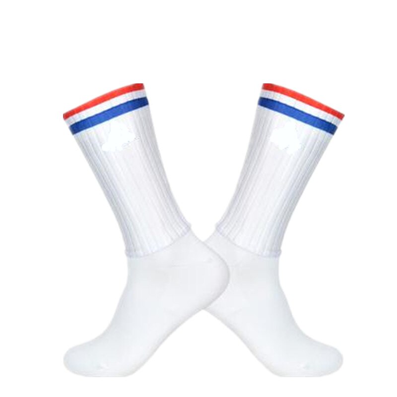 Calze da ciclismo senza cuciture antiscivolo stampaggio integrale calze da bici ad alta tecnologia calze da corsa per bicicletta da corsa all'aperto