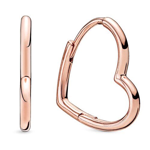 NEUE 100% 925 Sterling Silber Rose Gold Poliert Krone O Freier Funkelnde Krone Zucht Ohrring passen DIY Frauen Original schmuck: 12