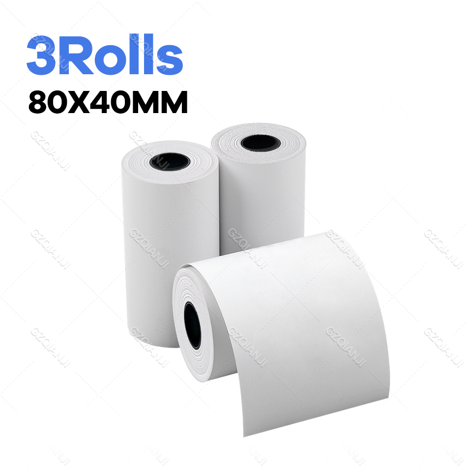 BPA free 80*30mm 40mm Thermal Receipt Paper for All Mini 3 inch Inkless Wireless Thermal POS Receipt Bill Printer Paper Roll