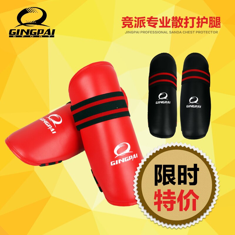 Espinilleras de boxeo MMA, espinilleras rojas y negras para boxeo, guantes de pierna de Taekwondo, protectores de mango de muay thai, almohadillas de entrenamientos deportivos