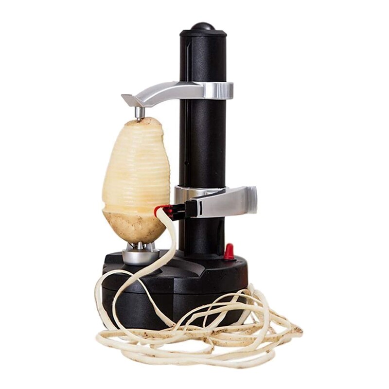 Elektrische Dunschiller Automatische Roterende Apple Dunschiller Automatische Fruit Groenten Cutter Keuken Peeling Tool, Uk Plug