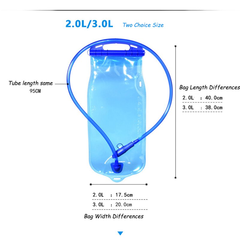 Water Reservoir Waterzak Hydration Pack Opbergtas Bpa Gratis 1.5L 2L 3L Running Hydratatie Vest Rugzak