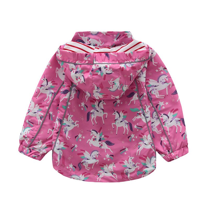 Meisjesjassen met capuchon, herfstwindjacks, babykleding voor meisjes, dieren, eenhoorns, cartoonjassen, bovenkleding, kinderkleding