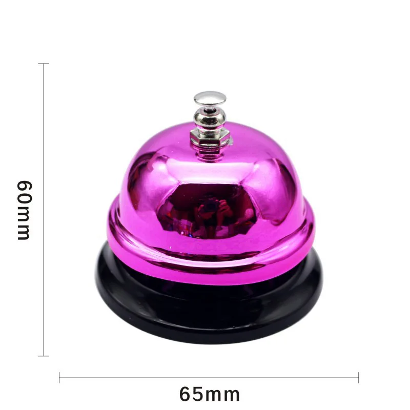 65mm ringe bjelle skrivebord julekjøkken hotelldisk resepsjon juleklokker liten enkeltklokke spiseklokkebord innkallingsklokke: F