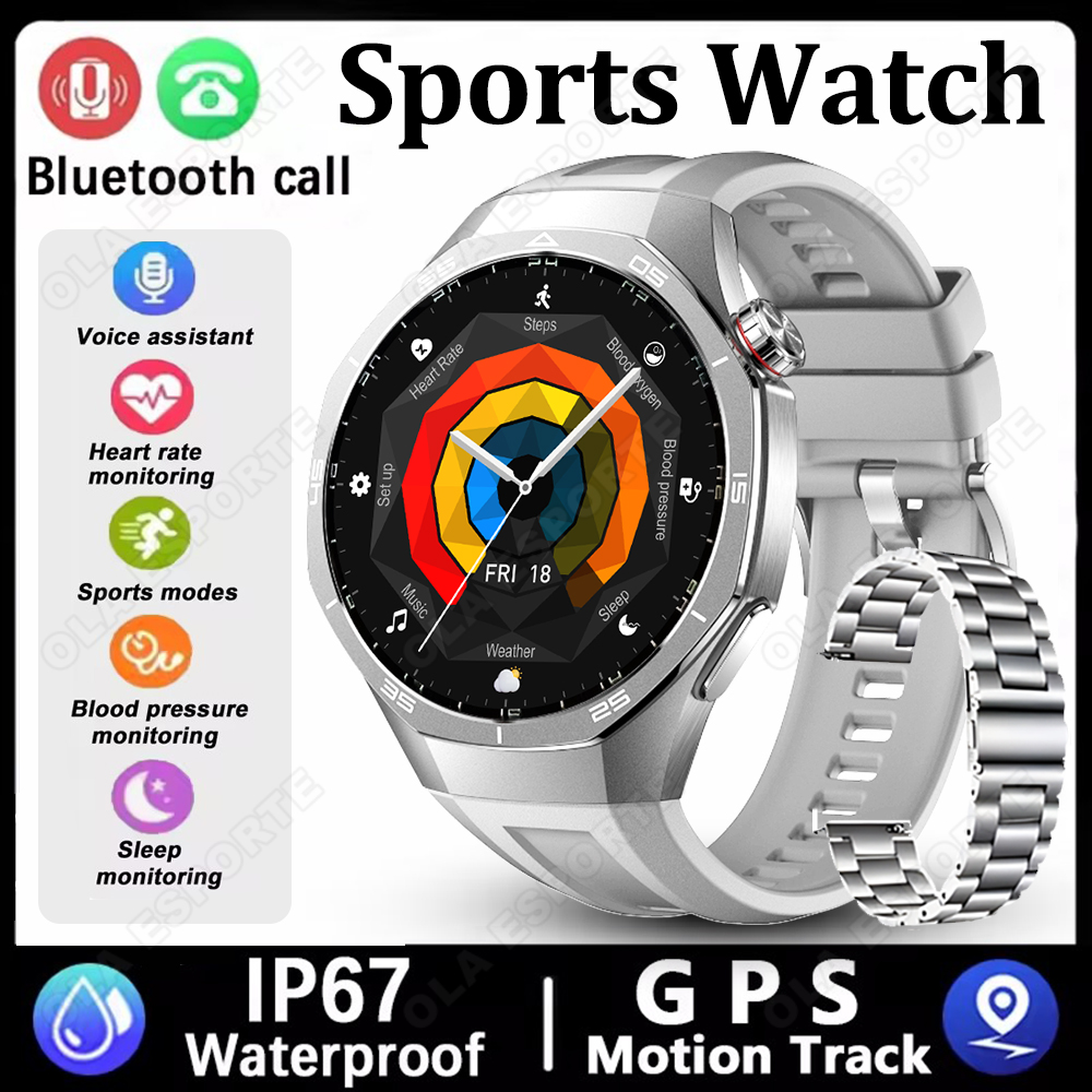 Nowy Smartwatch z ekranem HD AMOLED 1.52 cala, robić sportów outdoorowych, wodoodporny 3ATM, monitorowanie tętna, przypomnienia o informacjach, SmartWatch HW12: Niebieski