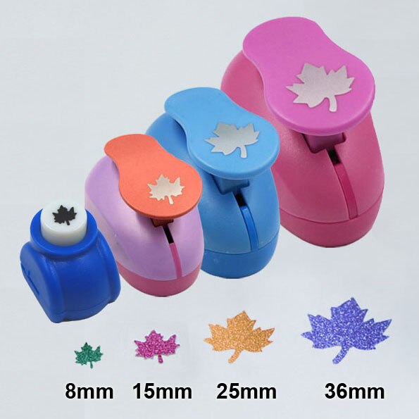 (3/8",5/8",1") Daisy Shaped craft punch Scrapbooking School DIY Flower Paper Cutter EVA foam Petal Hole Punches: 8152536mm Maple