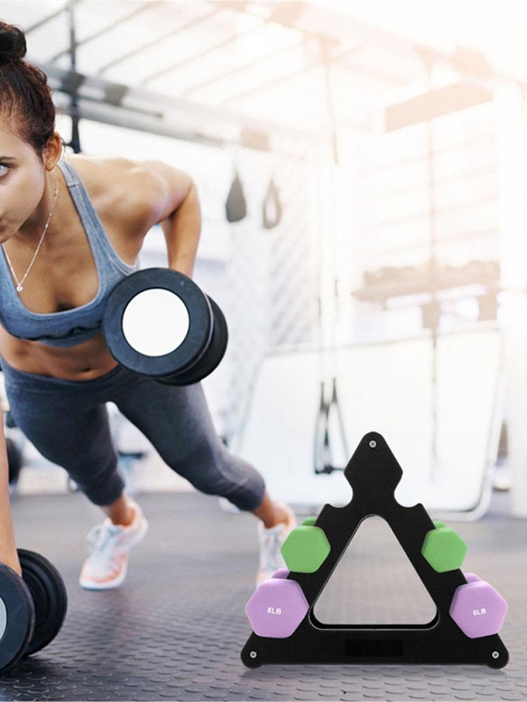 3 Tier Dumbbell Rack Dumbbell Rack Stand Only A-Frame Hand Weights Rack Holder Small Compact Weight Rack For Dumbells