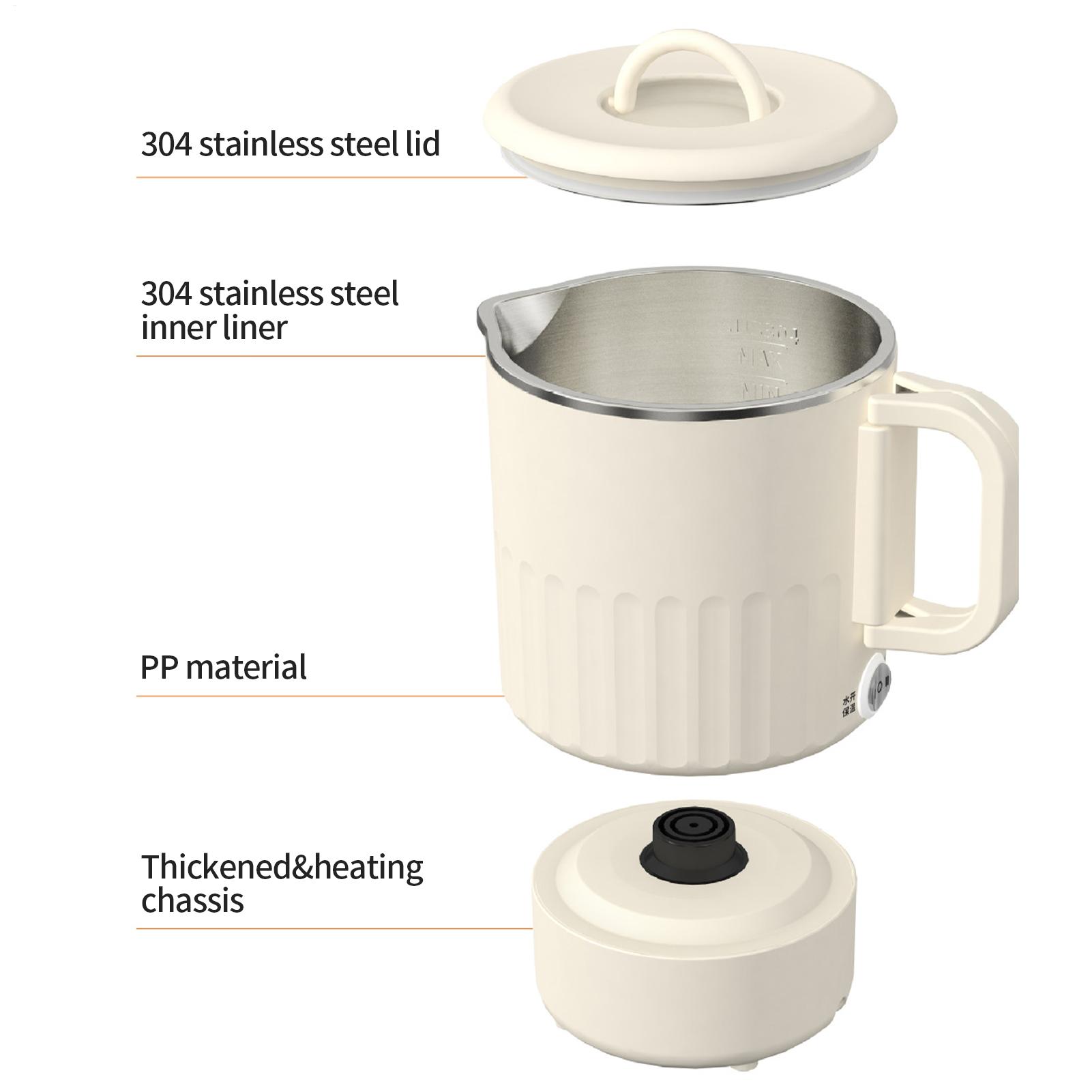 Składany czajnik podróżny 1L, składane czajniki elektryczne robić szybkiego gotowania wody z stojakiem robić gotowania jajek na parze na piknik.