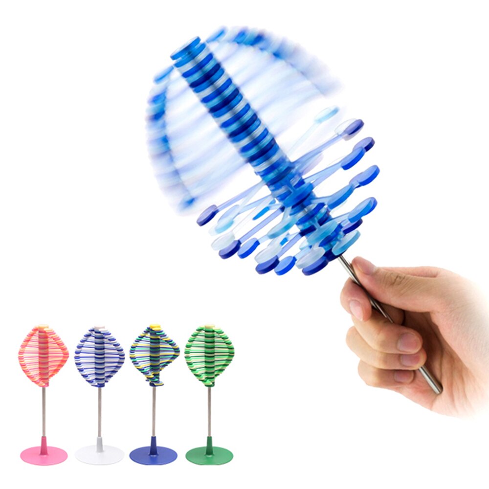 Magisk roterende spin legetøj stress relief legetøj til børn voksne puslespil skrivebord sjov dekompression legetøj roterende slikkepind kontorindretning