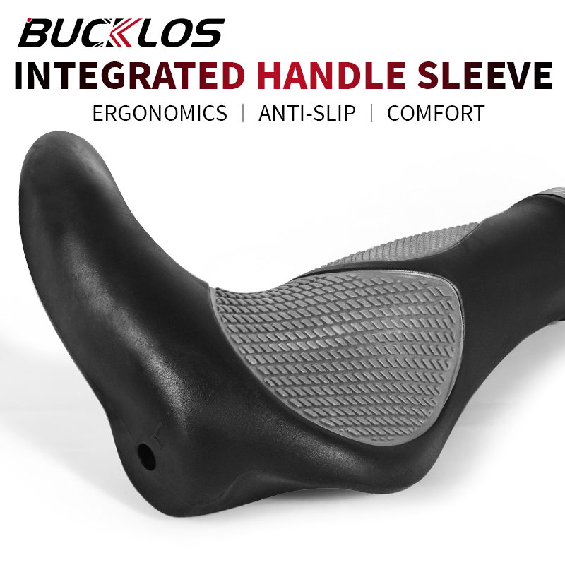 Bucklos Ergonomie Fietsgrepen Breder Fietsstuur Grip Hoorn Vormige Mtb Grepen Verlengde Bar Fietshandvat Accessoires
