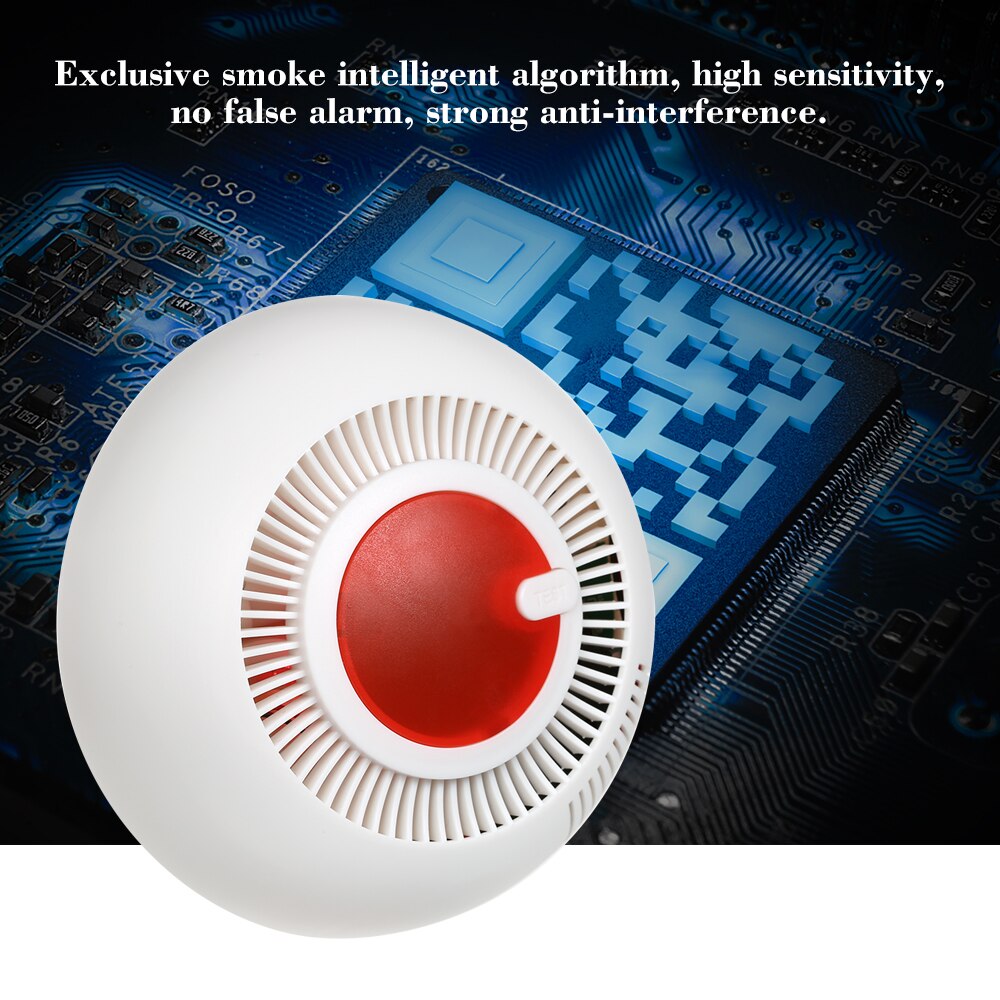 Standalone Photoelectric Smoke Alarm Wireless Alarm System Security Independent Smoke Detector Fire Protection Sensor