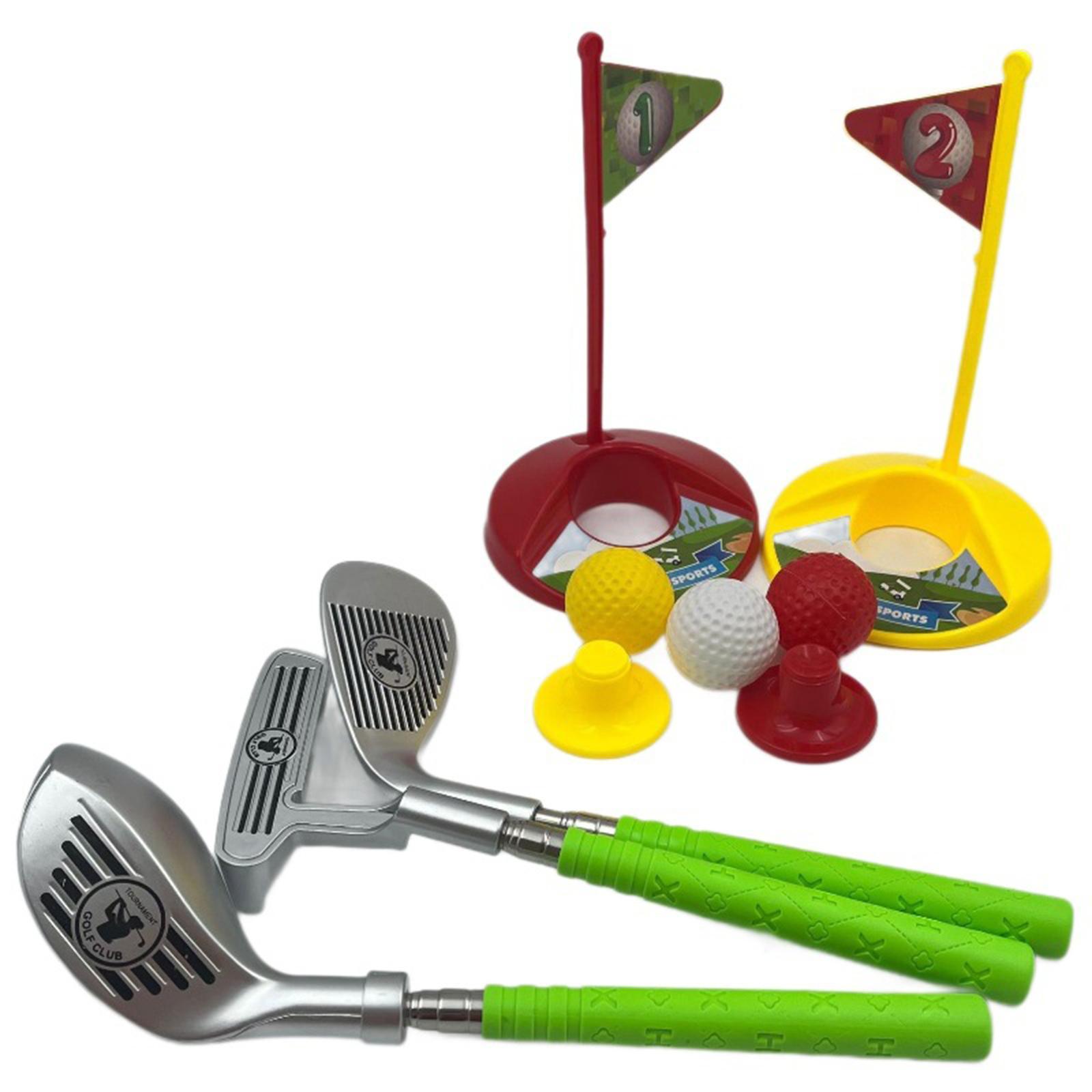 Golf-Set für Kleinkinder, einziehbarer Schläger, Kinder-Golfschläger für drinnen und draußen, Garten