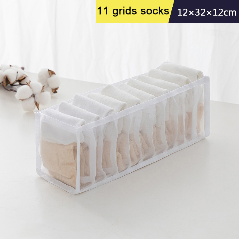 Organizer für Unterwäsche, BH-Organizer, Aufbewahrungsbox, Höschen, Socken, Aufbewahrung, Organisation, Kleiderschrank, Kleidung, Organizer, Schubladenabscheider: Licht Gelb
