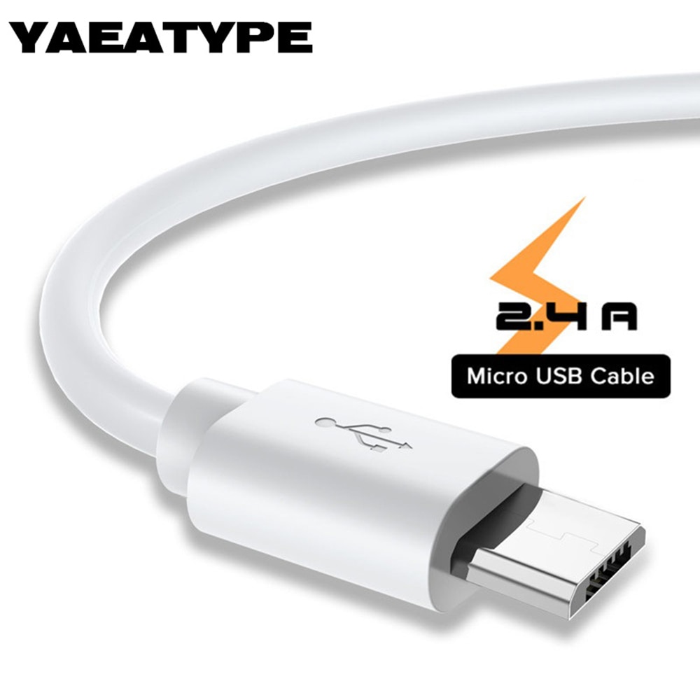 1M Micro Usb Cable 2A Mobile Phone Cables for Huawei Honor Y9 8X 7X 6X 7C 7A Meizu M6 Note Mikro Usb Kablo Cabel