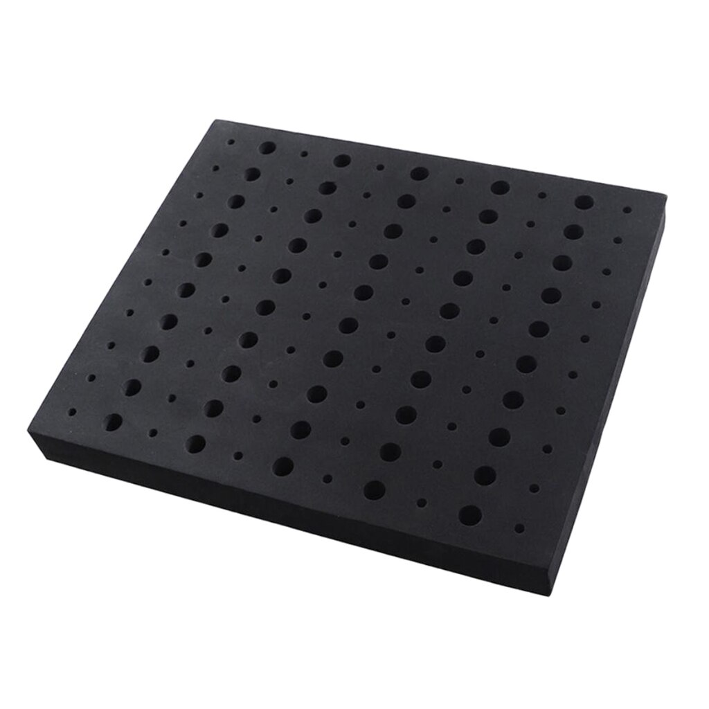 Router Bit Storage Tray - Foam Material for Safe Router Bit Storage, Stores 60x 1/4 inch and 50x 1/2 inch Shank Router Bits
