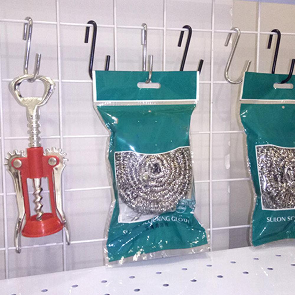 4/8Pcs Multifunction S-shaped Stainless Steel Hanging Hooks Kitchen Bathroom Hangers Holder Home Bedroom Hanging Metal Hooks