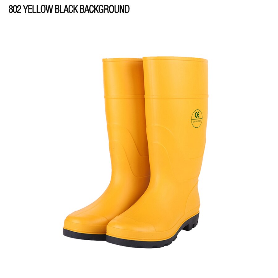 rubber rain boots Jelly Water Garden Shoes cheap PVC Safety Gumboots 4 dollar yellow footwear China: 39