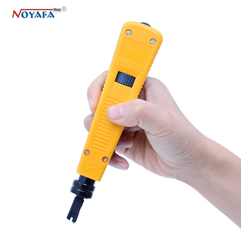 100% original noyafa NF-110 Yellow Krone Lsa-plus Telecom Phone Wire Cable RJ11 RJ45 Punch Down Network Tool Kit