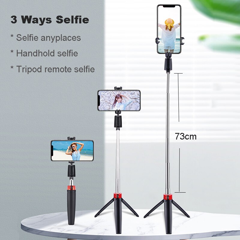 Uniwersalny zintegrowany 360 obrotowy statyw Selfie Stick dla iPhone Samsung Huawei Xiaomi Bluetooth uczenie się na pamięć migawki Monopod Y11