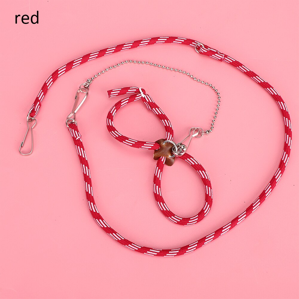 Hamster Accessoires Nylon Kraag Rat Muis Leash Cavia Eekhoorn Fret Finder Kleine Dier Outdoor Halstertouw Pet Producten: red