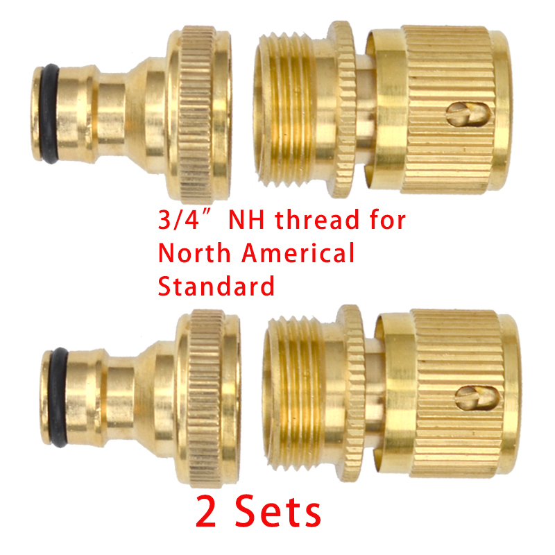 Garden Hose Splitter Heavy Duty Connector Brass Garden Hose Adapter Hose Bib Splitter Water Hose Splitter Hose Spigot Connectors: PURPLE