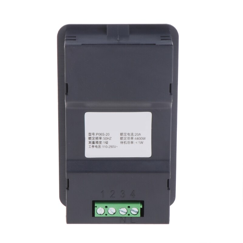 KETOTEK Digitale Stroommeter Wisselstroommeter Eenfasig AC 80-300V 100A Elektriciteitsmeter 1 Fase Energiemeter Ampèremeter Voltmeter Din Rail KWH Watt Elektrische Energie Monitor