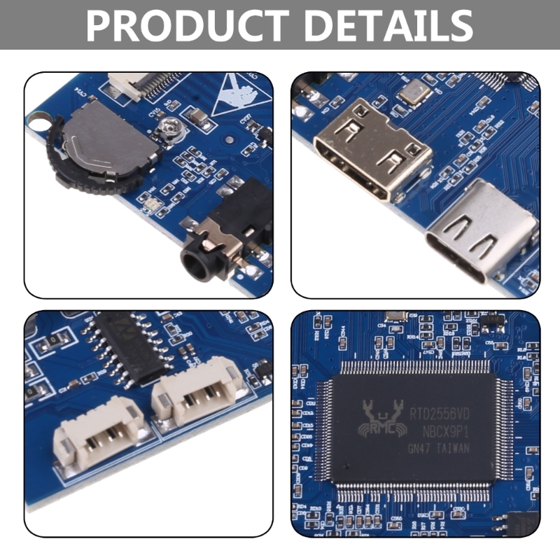 7 "8" und 10.1 "lvds Treiber platine typec usb angetrieben Unterstützung hdmi 1,4 Mini hdmico mpatible 40Stift lcd Anzeige treiber