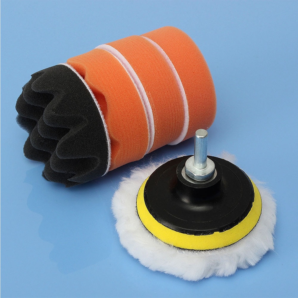 NewCar Polishing Tools kits Set 3 Inch Buffing Pad Kit Compound Polishing Auto Cars Detail Drill Adapter