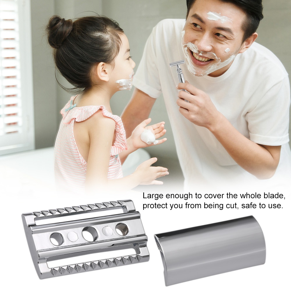 Barber Safety Razor Head for Shaving Razor Double Edge Shaving Safety Razor Open Head Beard Hair Shaving Tool