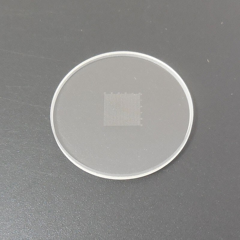 CAT905 Microscope Eyepiece Lens Micrometer Calibration Rules Slide 10X10 D=19 Grid Eyepiece Micrometer for Biological Microscope