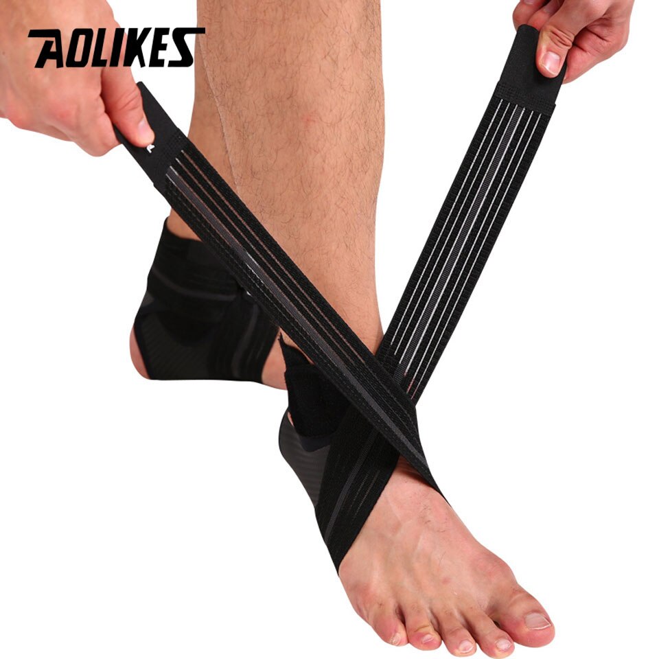 AOLIKES 1PCS Ankle Support Strap Basketball Football Adjustable Ankle Sleeve Protection Ankle Brace Sport Safety