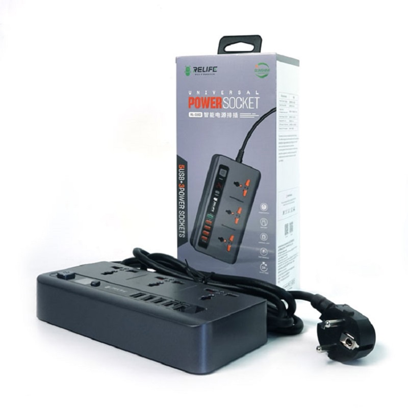 Relife RL-316D universal de carregamento rápido casa soquete 110v/220v inteligente led display digital temporizador interruptor carregador