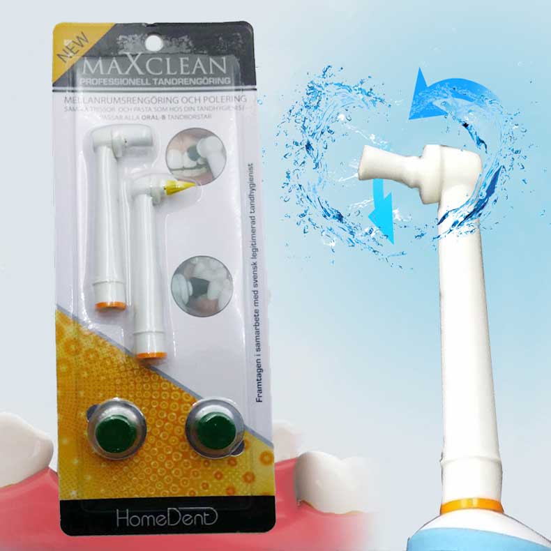 2 Sets Tanden Whitening Polijstmachine Hoofd Kit Voor Oral B Elektrische Tandenborstel Met Polish Cup, pin En Polish Plakken Mondhygiëne
