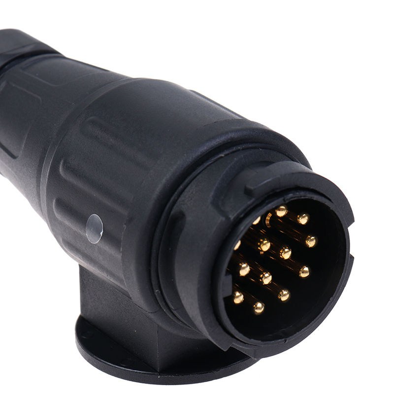 12 V 13-poliger Anhängerstecker, langlebig, 13-polig, elektrischer Wohnwagen-Verkabelungsstecker, Anhängerkupplung, Steckdosenadapter, Auto, LKW, Wohnmobil, Zubehör