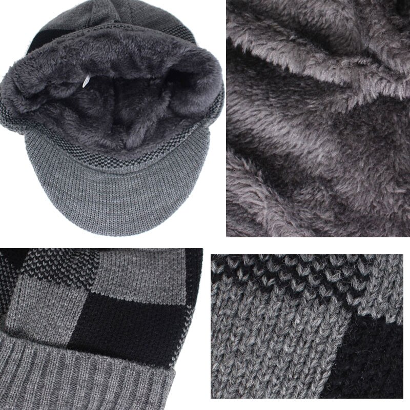 Skullies pipot miesten talvihatut miehille huivi neulottu hattu lippalakki naisten talvi pipo hattu uros homme gorro bonnet baseball lippalakit