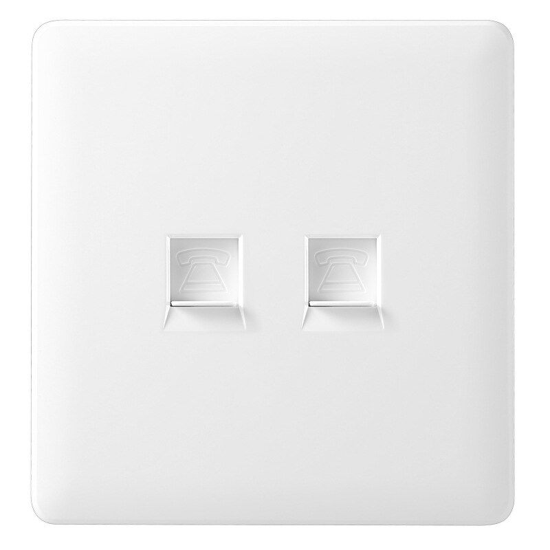 Model 86 netwerkpaneel informatiepaneel cat. 6 zes soorten netwerkmodulepaneel pc-socket  rj45 wit zwart goud paneel: Beige